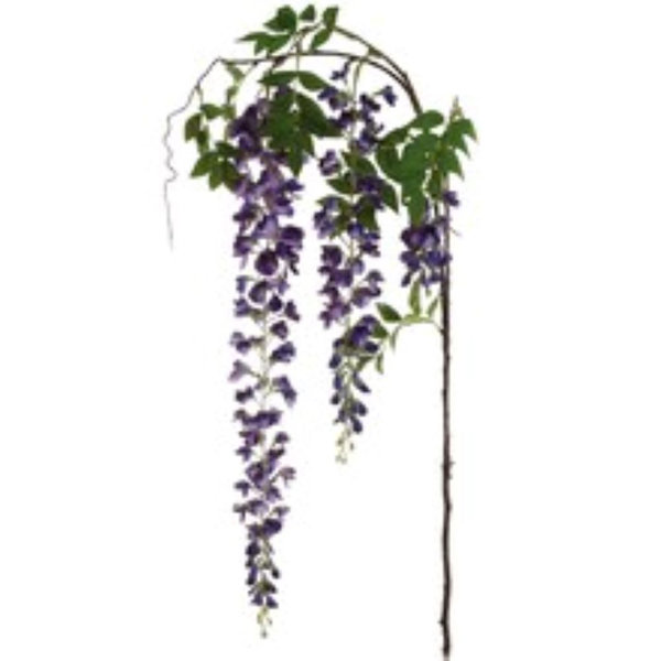 Primrue Purple Silk Wisteria Spray By Floral Home Wayfair